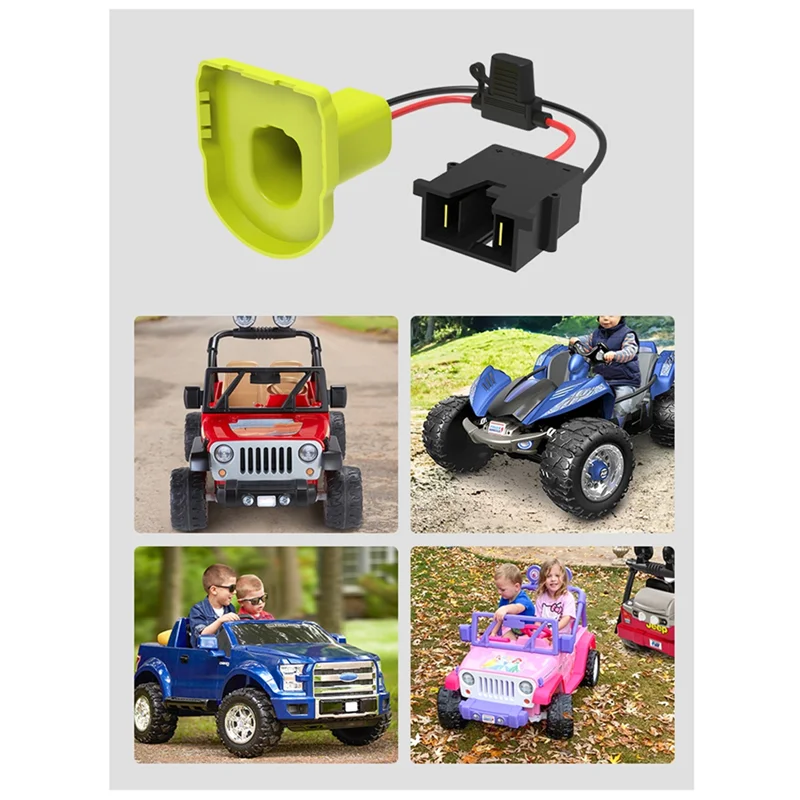 

Стильный адаптер батареи Power Wheels для батареи Ryobi 18 В с разъемом жгута проводов, преобразователь батареи с 3 предохранителями 40 А