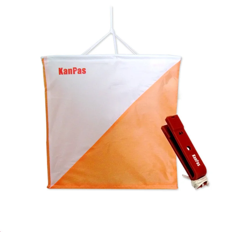 Hot Orienteering 30X30 Point Flag Waterproof Pointing Navigation Flag  Outdoor Competitive Punch Card Machine