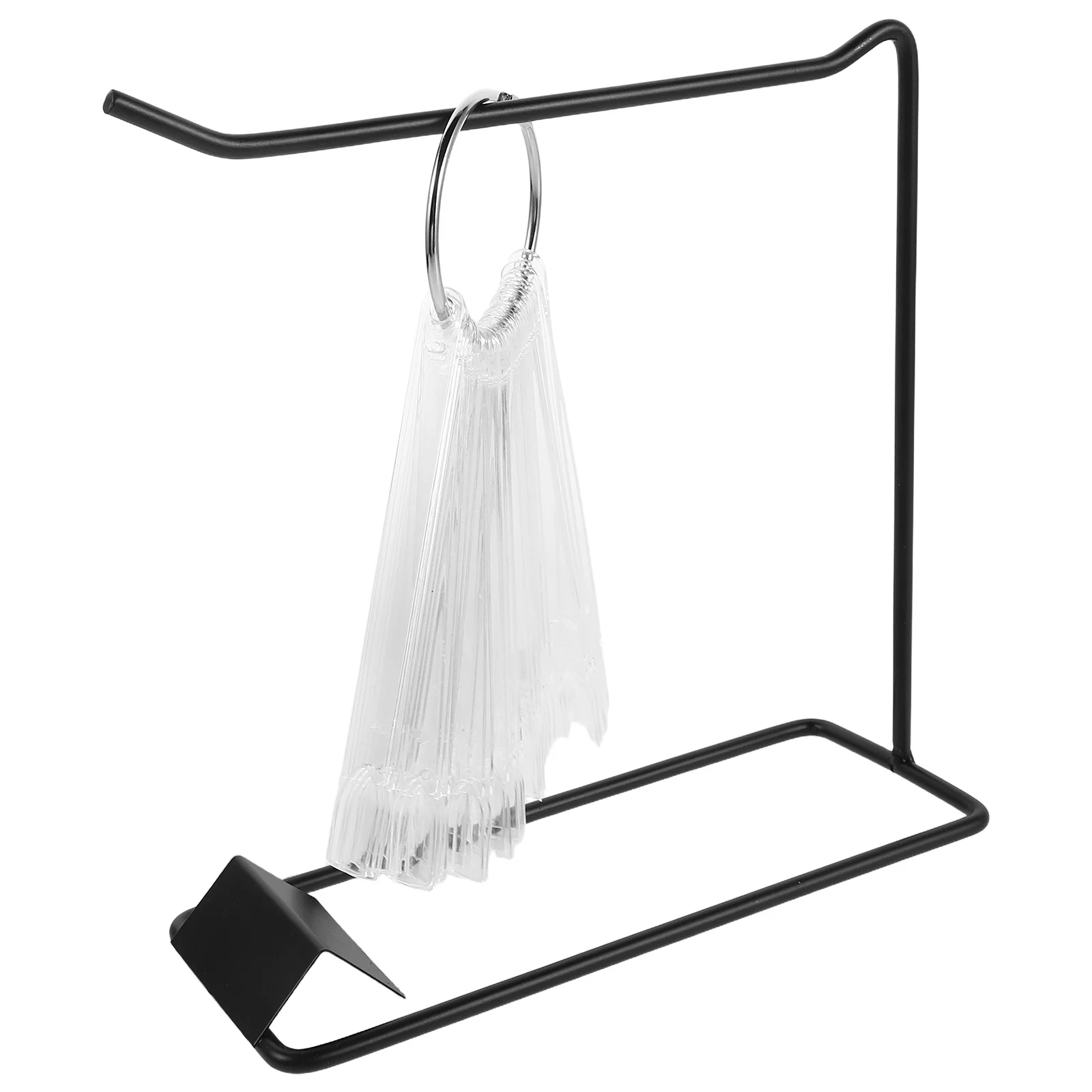 

1 Set Nail Art Display Stands Iron Base Round Tips Ring Holder For Salon Training Practice False Nail Display Tools Manicure