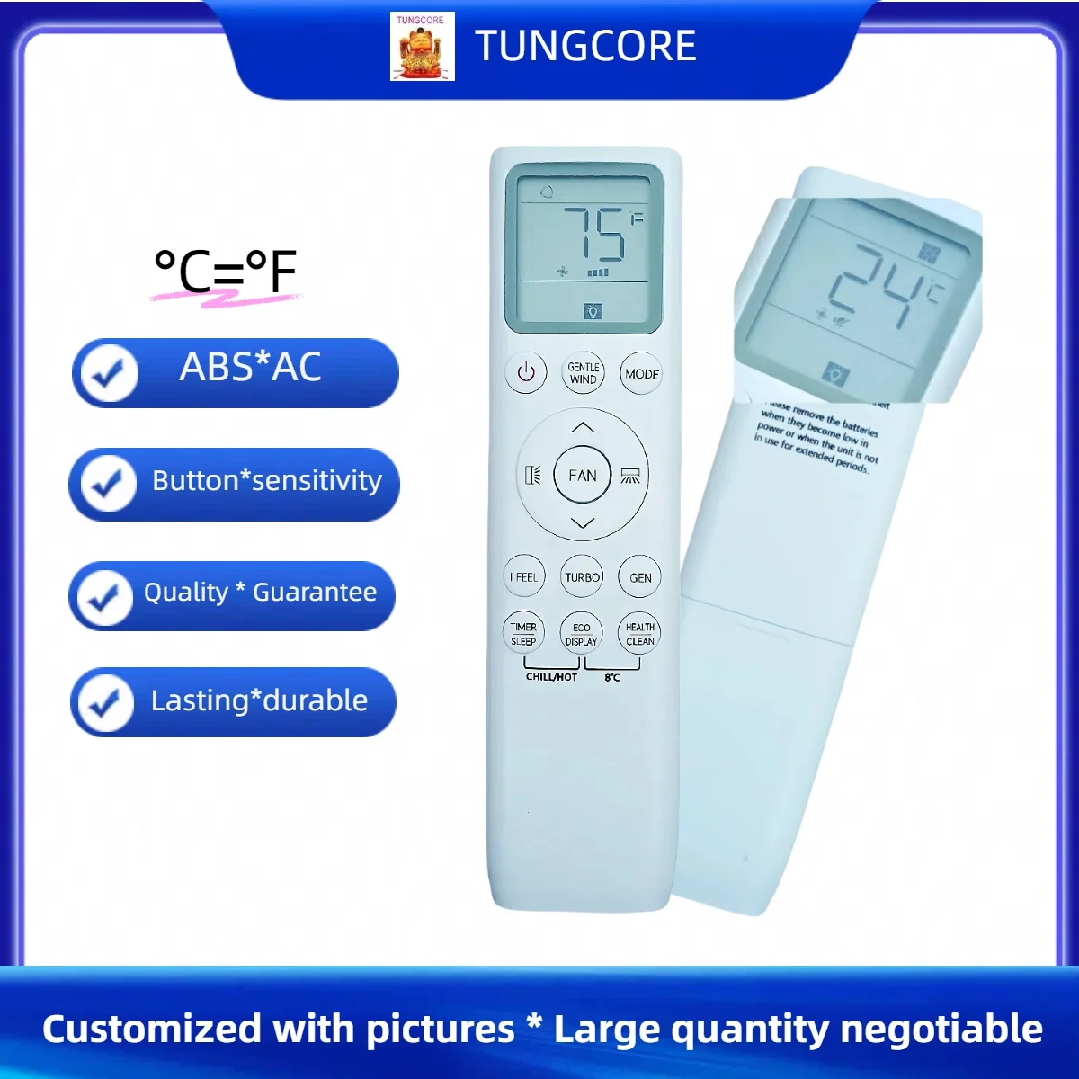 Nuevo control remoto para NichoDIS ORION PRO tesila Morris F & U DC-902 royal clima Inverter LSLU-12BRN aire acondicionado