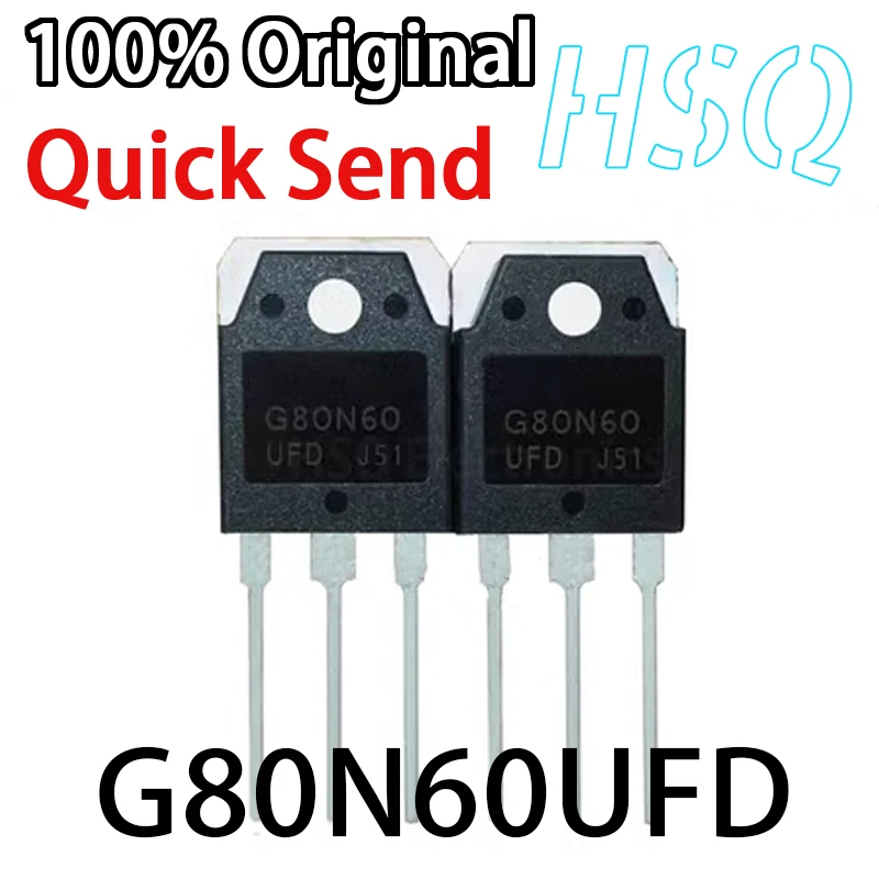 

1 шт., G80N60 G80N60UFD 80A600V, Встроенный транзистор, бтиз-трубка SGH80N60UFD