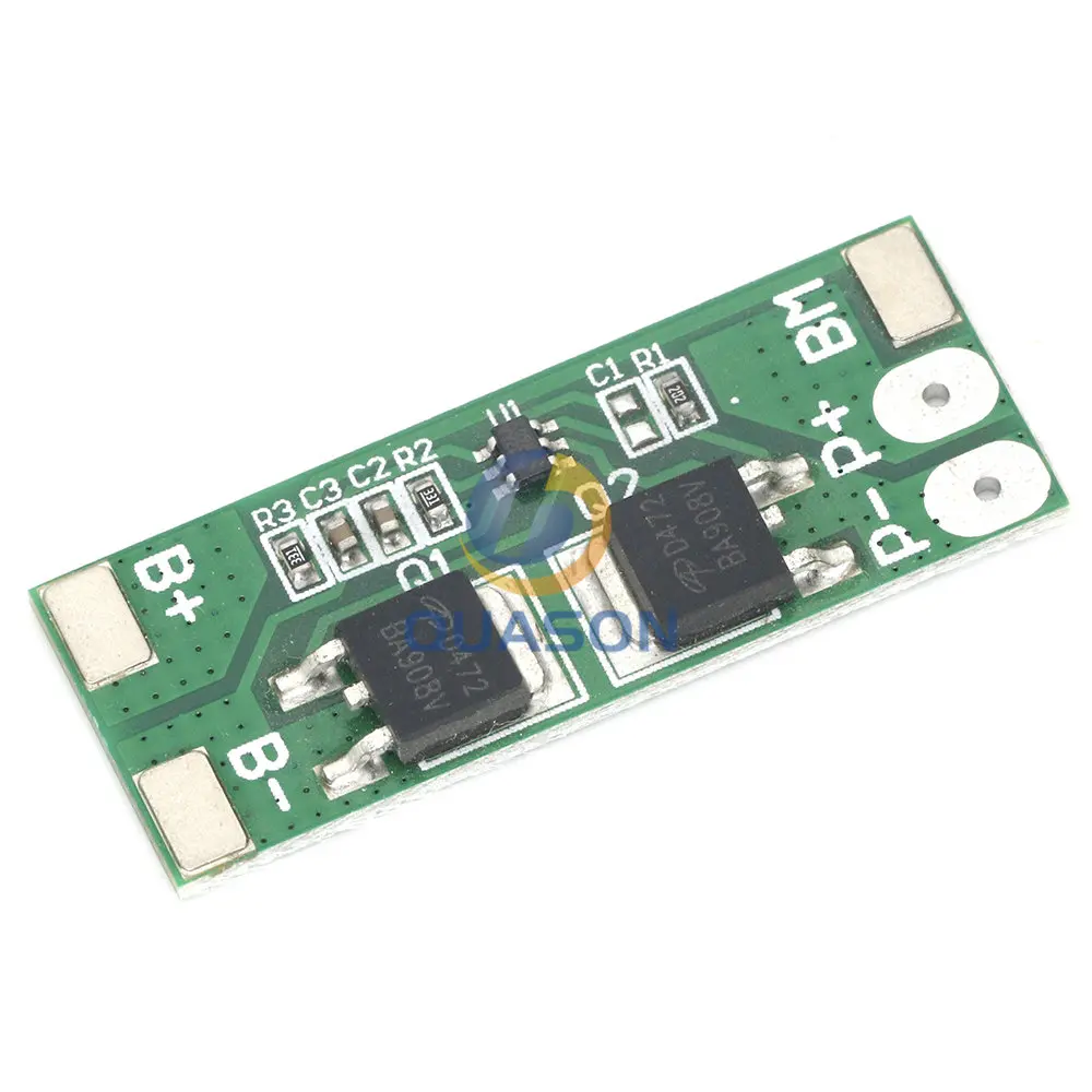 BMS 2S 6.4V 10A Lifepo4 Battery Protection Board Charging PCB PCM Short Circuit Delay Self Recovery For LED Light/Power Bank