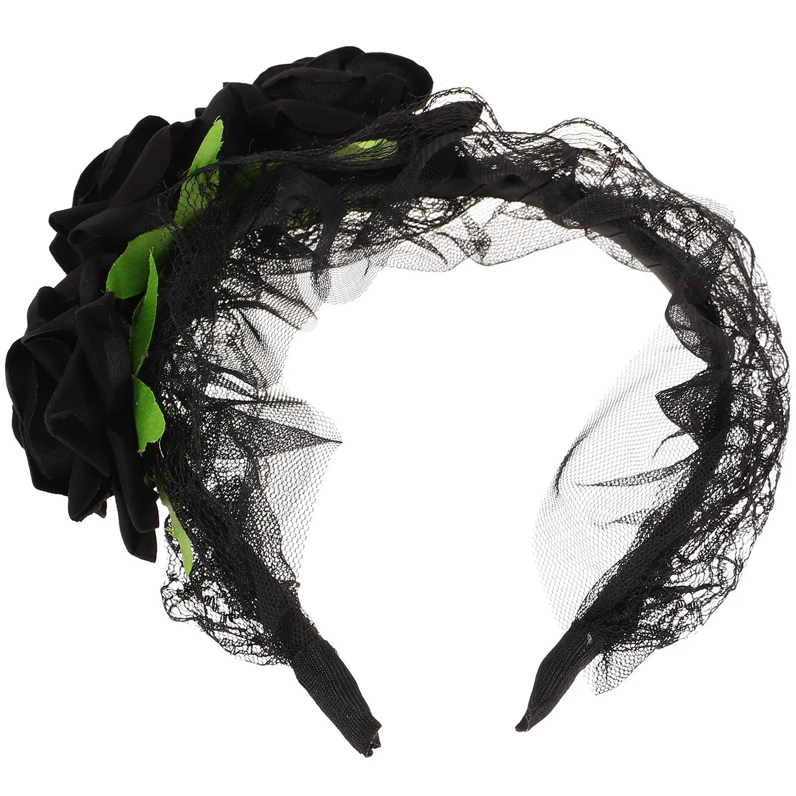 

Элегантная широкая повязка на голову с цветочным кружевом для женщин, винтажный головной убор для вечеринок, свадеб, помолвок, конкурсов красоты, косплея