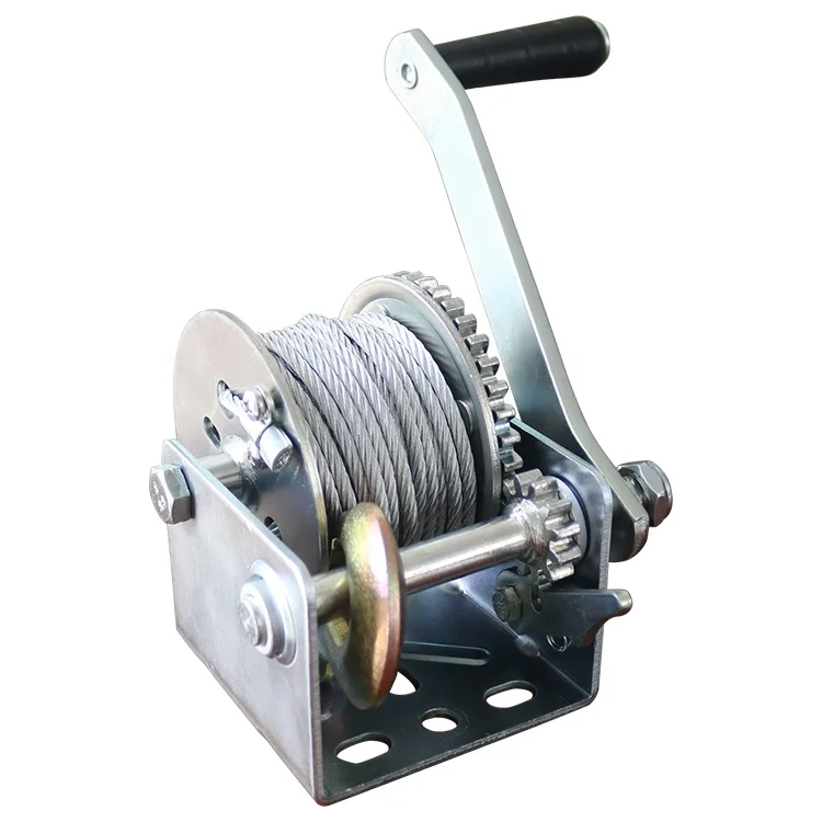

Manual Winch 304 Stainless Steel Two-way Self-locking Hand Winch Tractor Small Crane