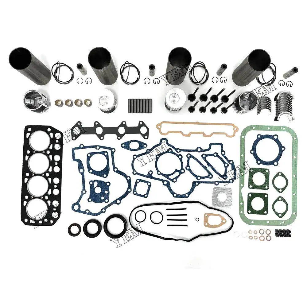 

New Engine Overhaul Rebuild Kit With Gasket Bearing Valve Set For Mitsubishi K4E-DI engine spare parts