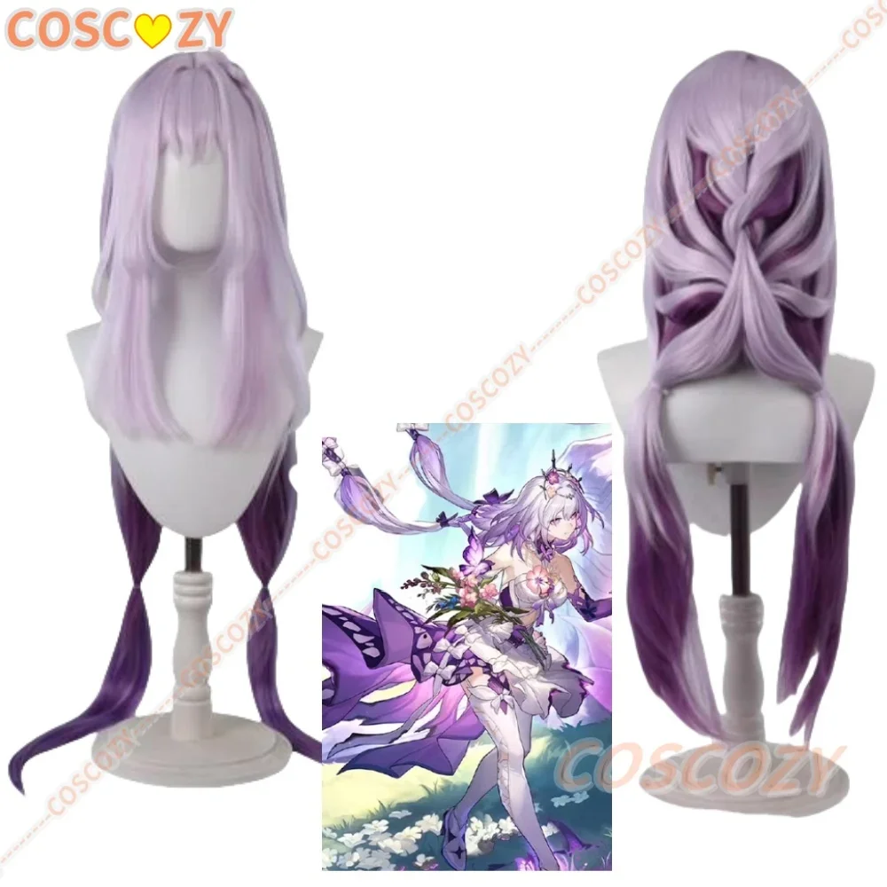 

CosplayCastorice Cosplay Wig from Game Honkai: Star Rail Women Girls Cosers 90cm Purple Long Hair with Wig Cap Gift