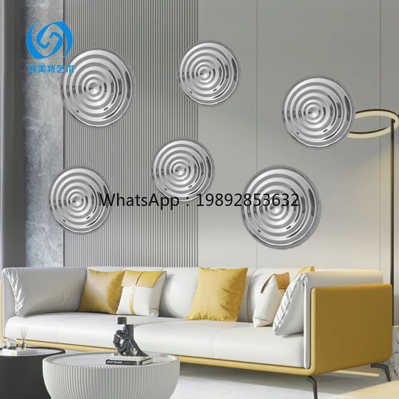 LYY Stainless Steel Water Drop Ripple Sculpture Ornament Outdoor Park Sales Office Square Water Metal Water Flower Raindrop