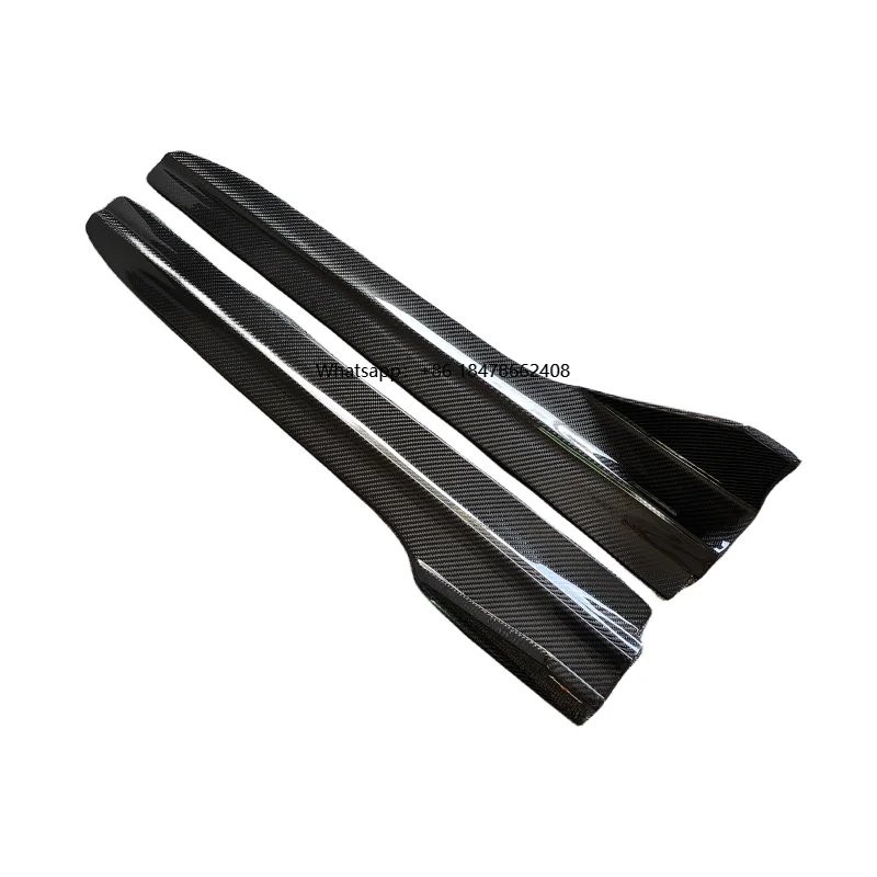 

A Pair of High-quality Carbon Fiber Short Side Skirts for A4 A4L S4 RS4 Body Kit