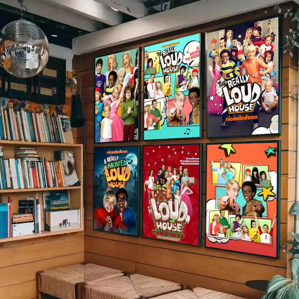 T-The Really Loud House Poster Sticky Painting Prints Wall Art Waterproof Home Living Bed Room Bar Cafe Aesthetic Decor