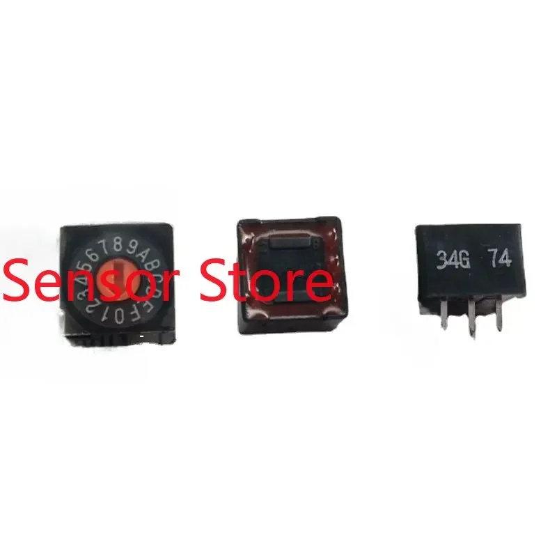 

10PCS 0-F/16 Bit Rotary Dial Digital Switch 3 To 2 Pin Position 8421 Genuine Code