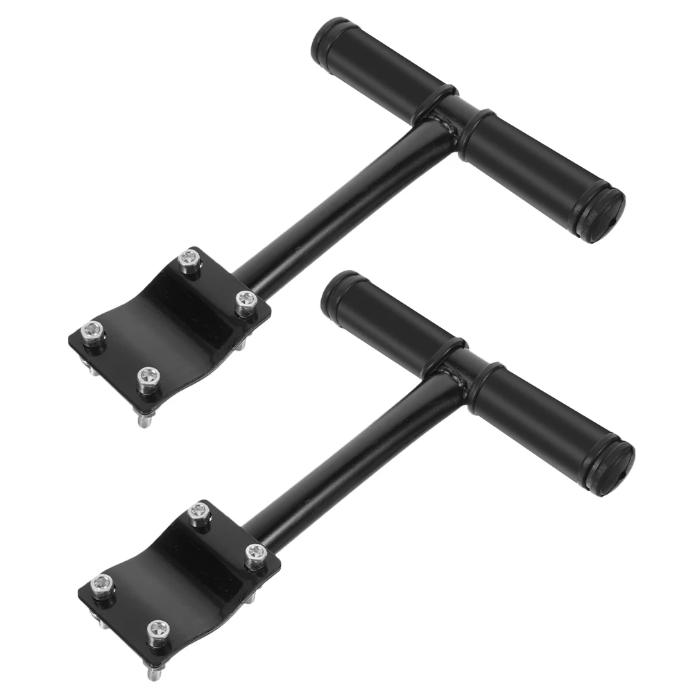 

2 Pcs Armrest Child Handrail Steel Mountain Bike Folding Rear Seat Safety Handlebar Cycling Bike Armrest Accessories