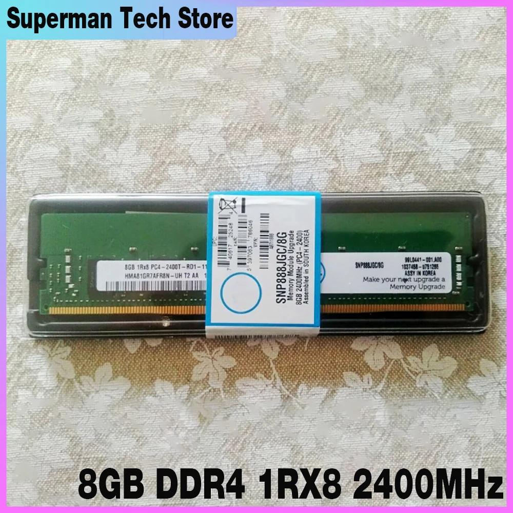 1Pcs SNP888JGC/8G For DELL Server Memory 8G PC4-19200 RAM 2400 8GB DDR4 1RX8 2400MHz