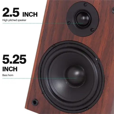 5인치 패시브 스피커 50W 사운드 박스 88dB 감도 북쉘프 스피커 4-8옴 모니터 오디오 XLR 입력 데스크탑 홈 시어터용