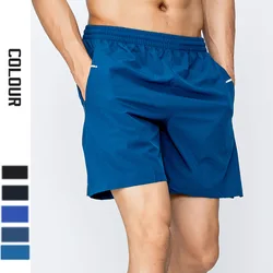 Shorts Esportivos de Secagem Rápida com Bolso com Zíper, Fino, Respirável, Casual, Correndo, Fitness, Basquete, Solto, 5 Pontos