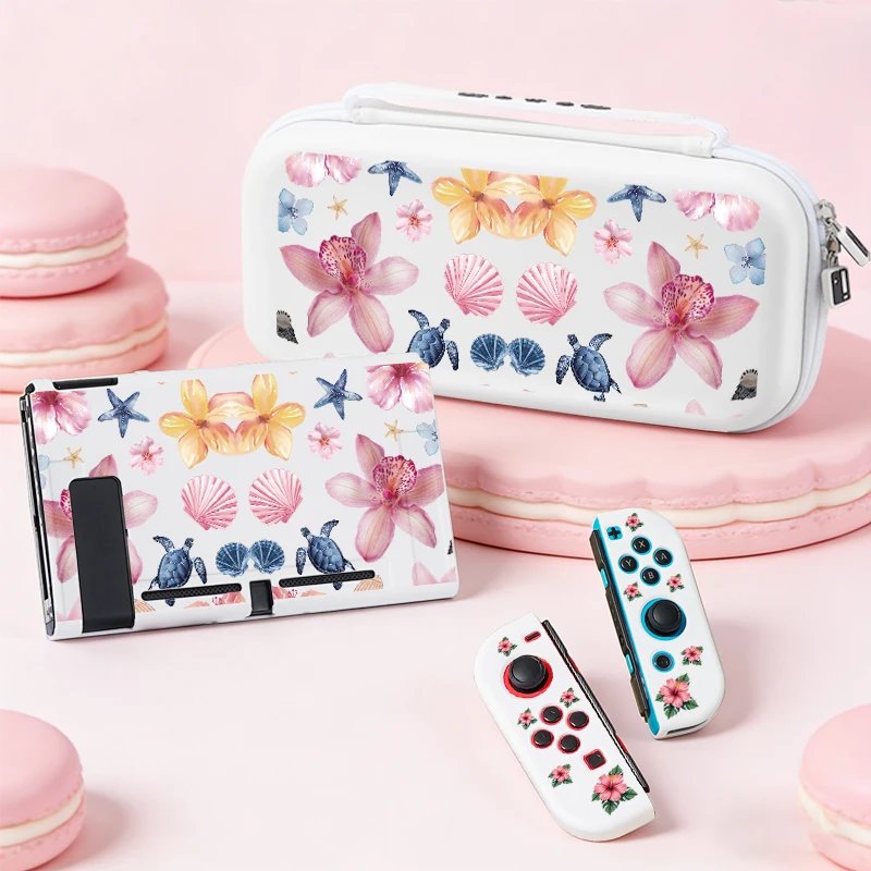 

Защитный корпус и набор для хранения для Switch NS и OLED, консоль и аксессуары для хранения, устойчивый к царапинам и падению, идеальный подарок