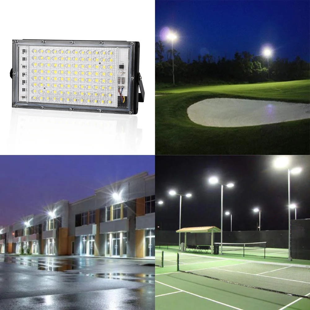 50W 100W Led Flood Light IP65 impermeabile AC 220V proiettore per esterni faretto LED riflettore lampione luci di inondazione da parete