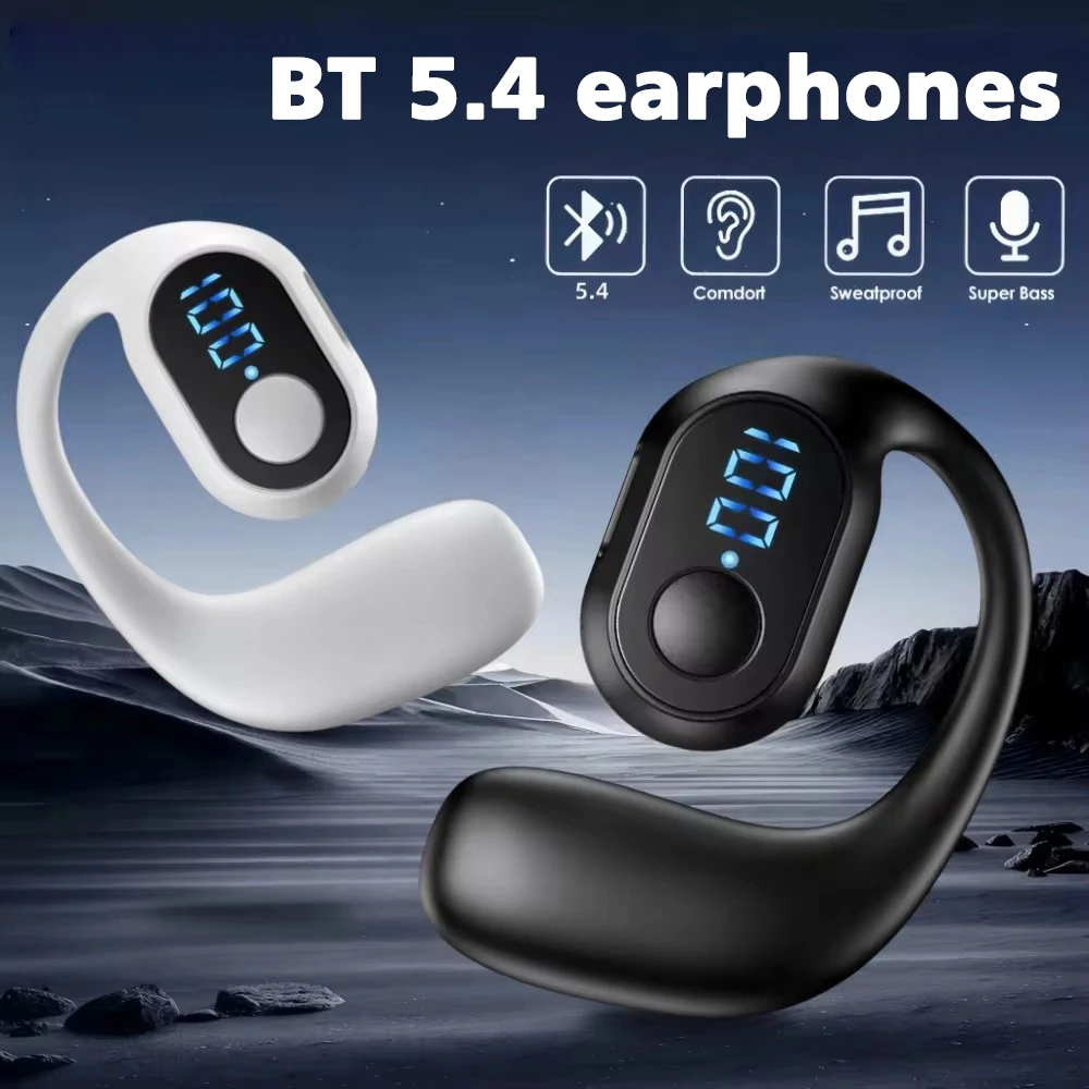 Bluetooth 5.4 TWS Wireless Headset Offenes Headset mit Mikrofon HiFi-Stereo-Headset mit Geräuschunterdrückung zum Fahren usw.