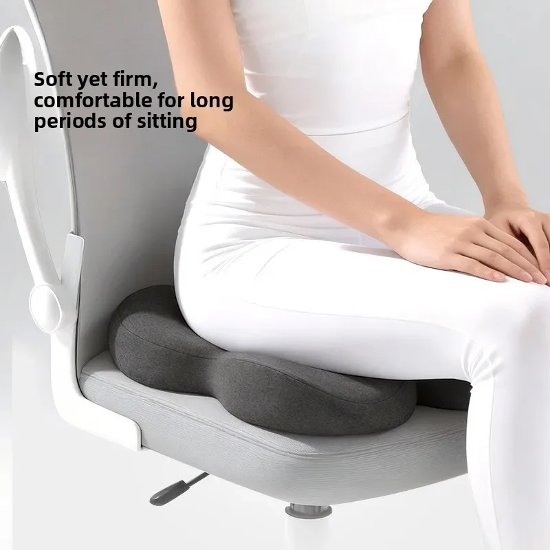 Upgraded Memory Foam Lumbar Support Cushion for Office Chair - Orthopedic Seat Cushion with Massage Features for Comfortable Bac