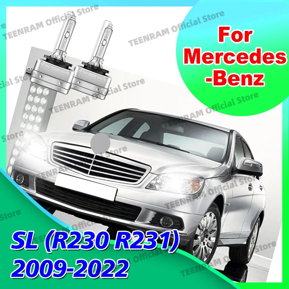 

2x Xenon Head Lamps For Mercedes-Benz SL Class R230 R231 2009 2010-2022 Headlights 1:1 HID D1S D1 6000K 8000K 10000K Plug&Play