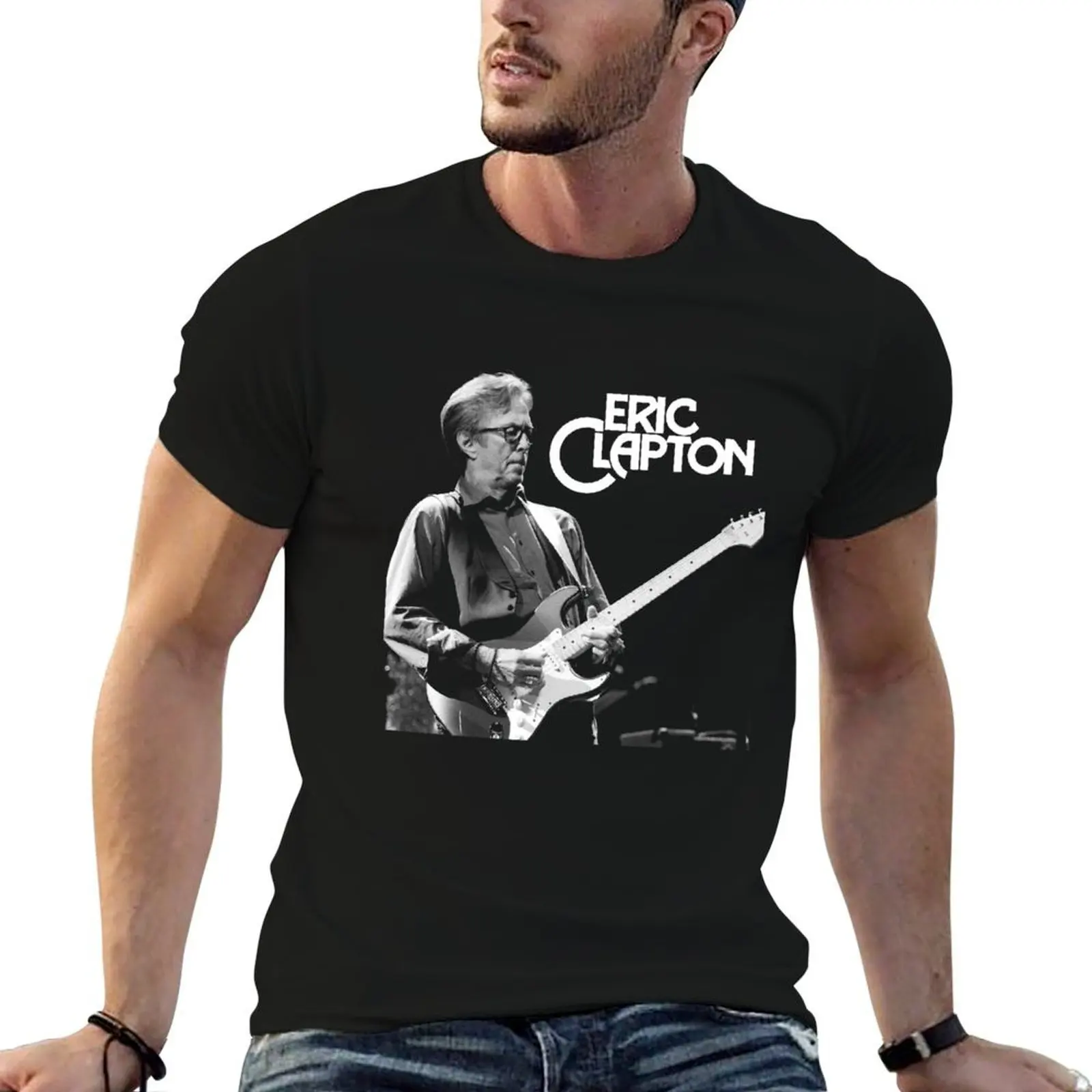 

eric clapton the blues man T-Shirt t shirt custom print cotton t shirt man T-Shirt