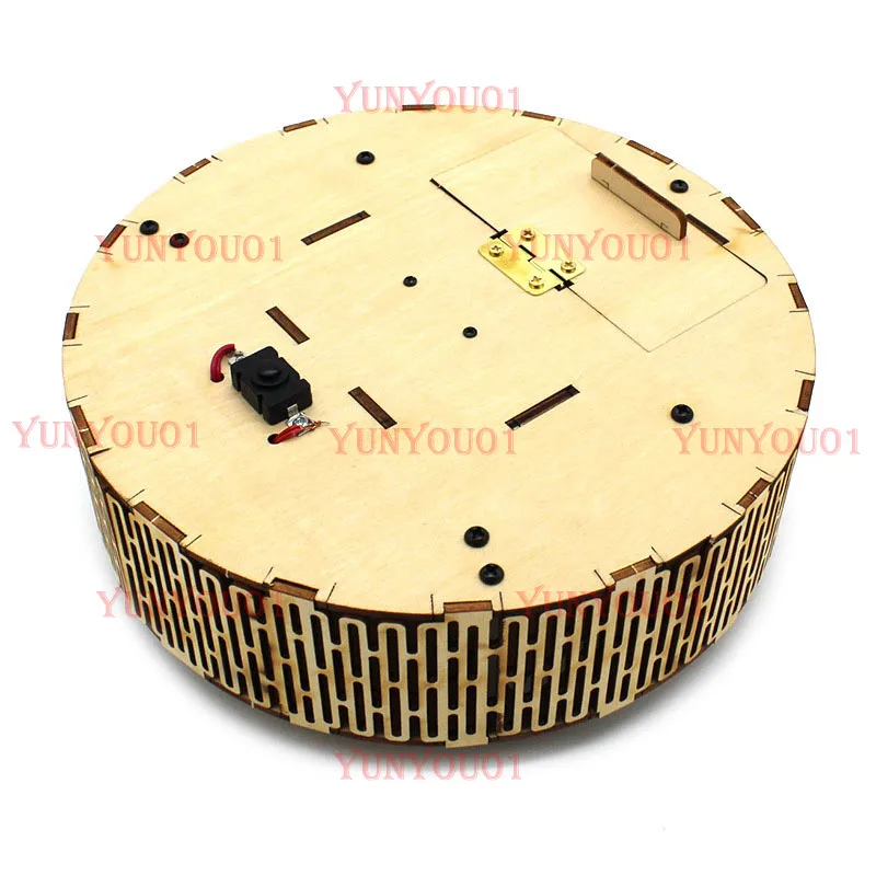 Robot vacuum cleaner model 1, DIY， Handmade wooden battery, craft kit, 62