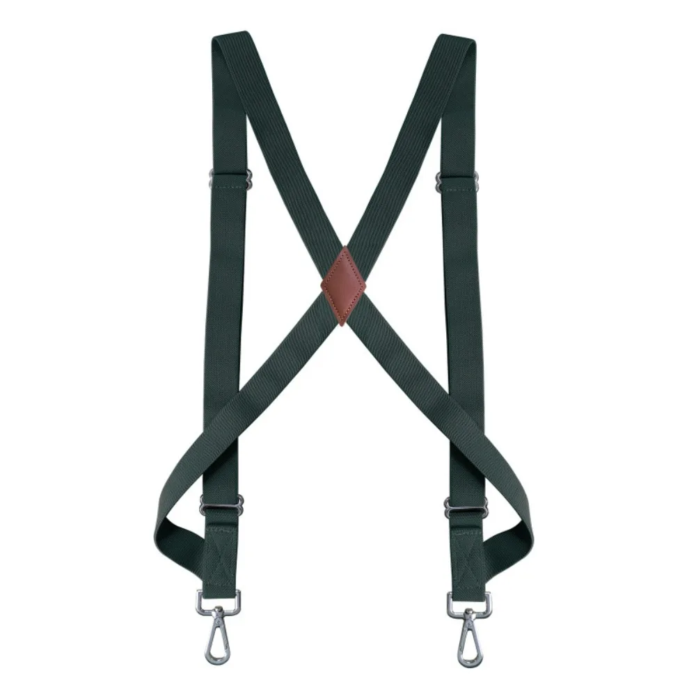 

Casual Retro Suspenders for Men British Style Metal Clip Leather Suspenders 2.5cm Anti-slip Suspender Clip Gift