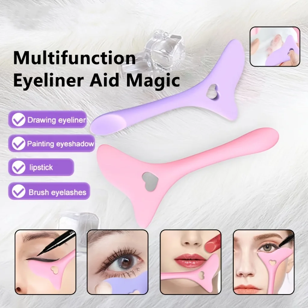 Versatile Easy-To-Use Silicone Eyeliner Stencil -Makeup Tool For Perfect Winged Lines Flawless Eyeliner Tool