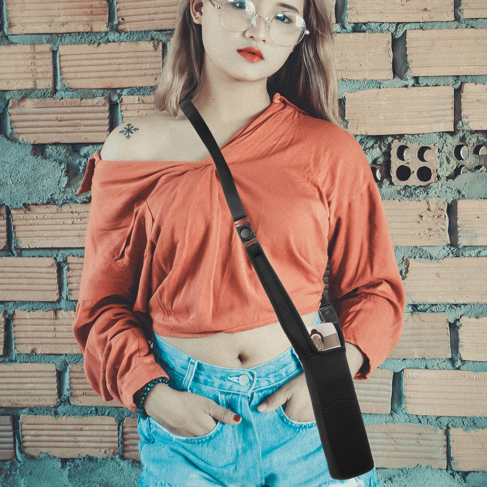 

2pcs Neoprene Water Bottle Carrier Sleeve Portable Lightweight Insulated Protective Cover For Stainless Steel Plastic Glass Cups