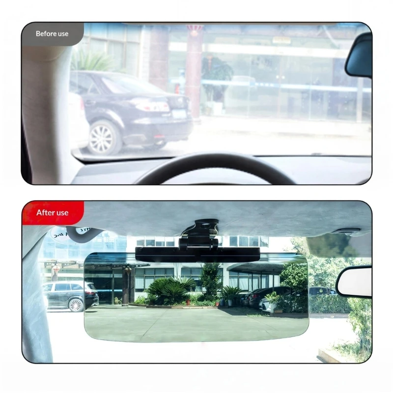 Thin Sun Security Driving Glasses Split for Automobiles Black 