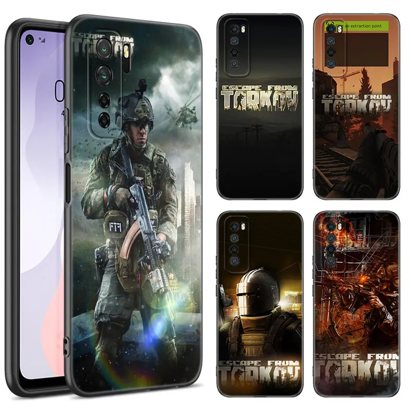 Escape From Tarkov Black Phone Case For Huawei Nova 8 9 10 SE 11 Ultra 12 Pro 7i 8i 11i 11E Y70 Plus Y60 Y61 Y71 Y90 Y91