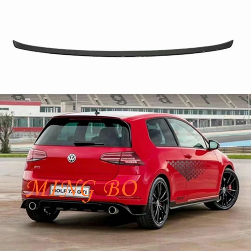 

FOR Volkswagen Golf MK7 MK7.5 Standard R-Line and GTI 2013-2020 Gloss Black TCR Style Rear Roof Spoiler Wing Lip Fit