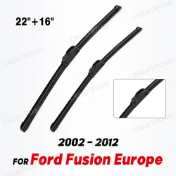 Wiper LHD Front Wiper Blades For Ford Fusion Europe Model 2002 - 2012 Windshield Windscreen Window Rain Brush 22