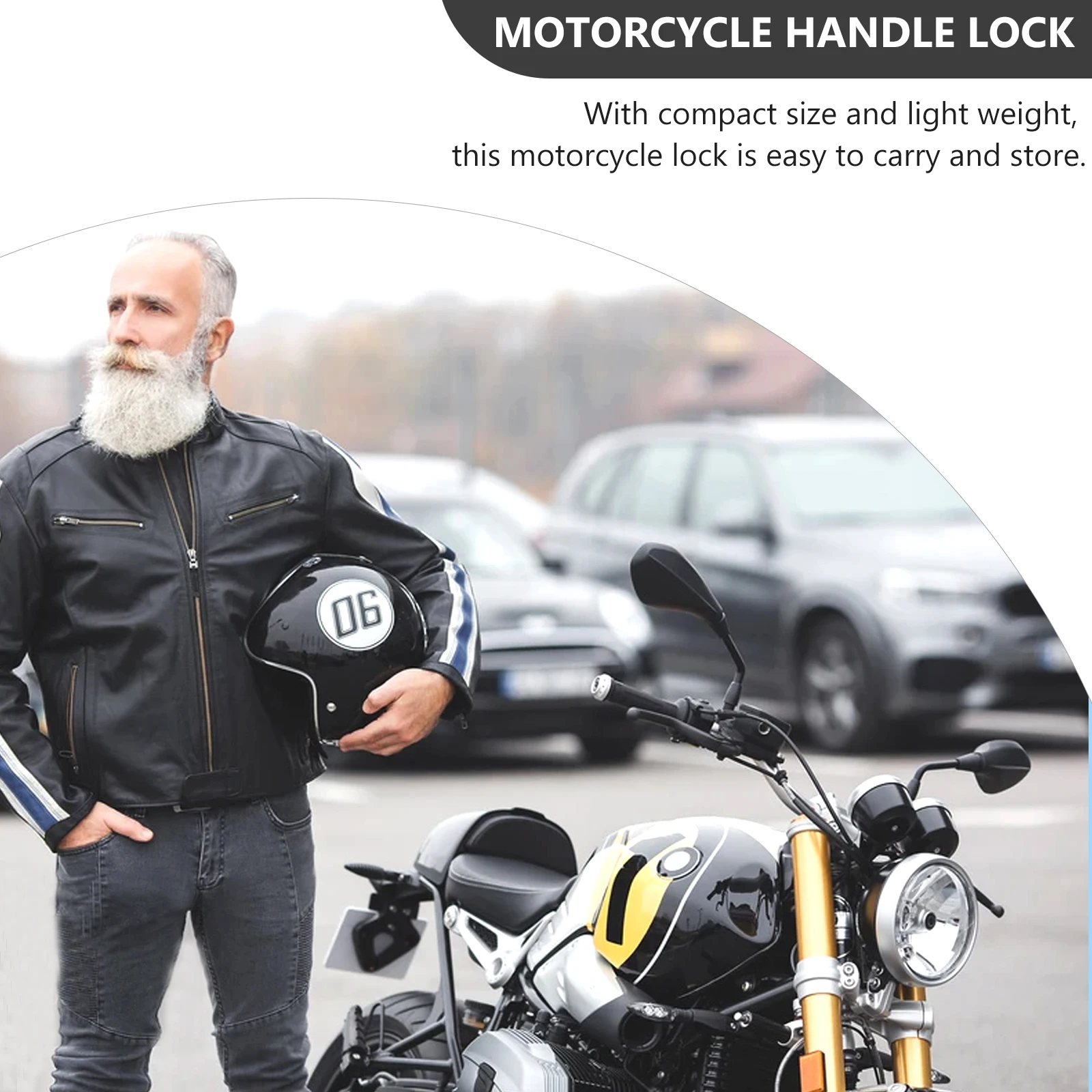 

Aluminum Alloy Motorcycle Throttle Lock H Security for Scooter ATV Easy Carry Lightweight Anti Theft Practical Durability