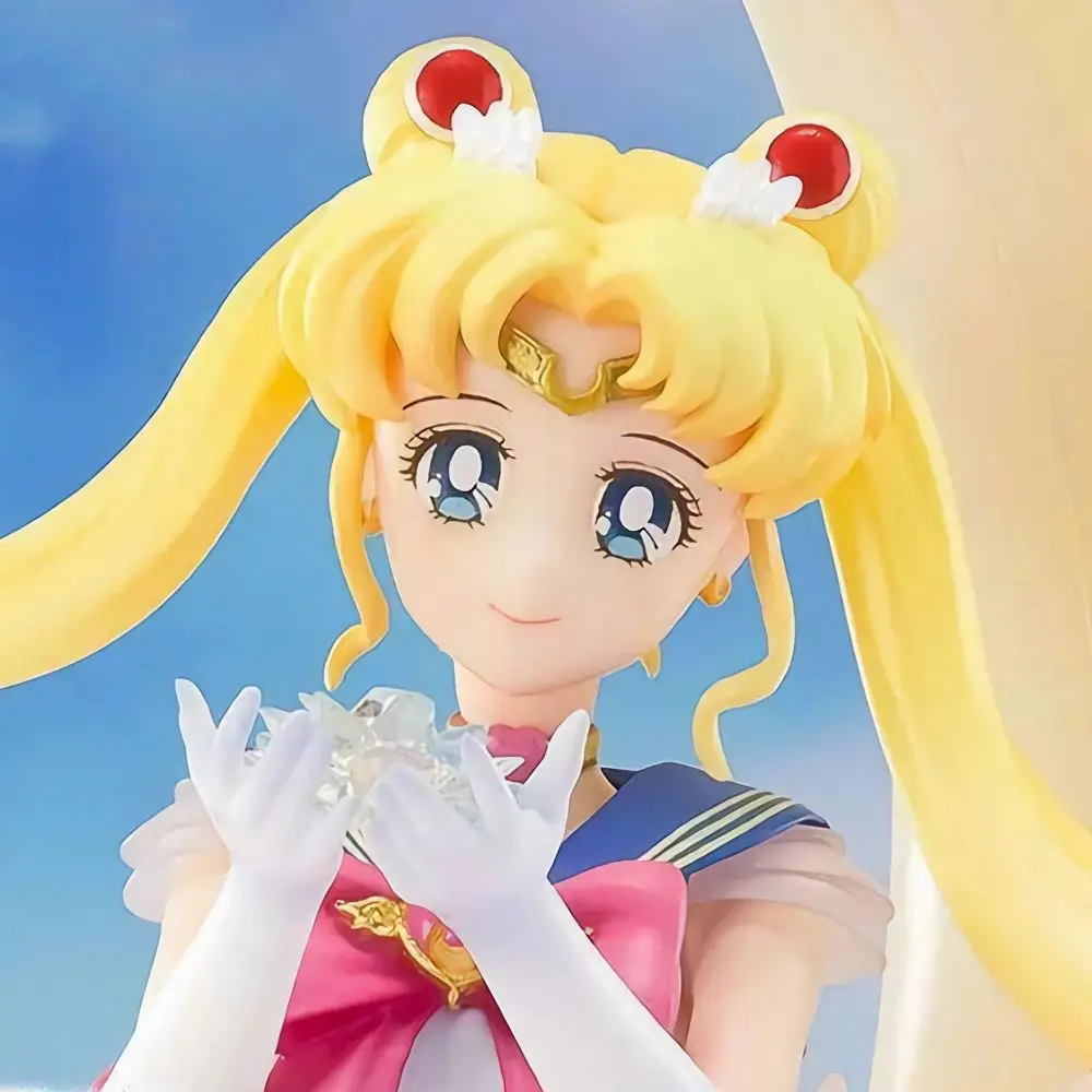 19.5cm Sailor Moon Anime Figure Tsukino Usagi Princess Serenity Statue Action Figurine Collectible Model Toys Decor Gift