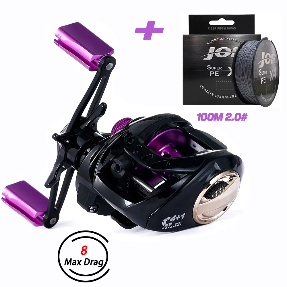 

Ghotda Tank200H Baitcasting Reel 7.3:1 Gear Ratio Drag 8KG Super Power Metal Handle Magnetic Brake Fishing Reel Baitcaster