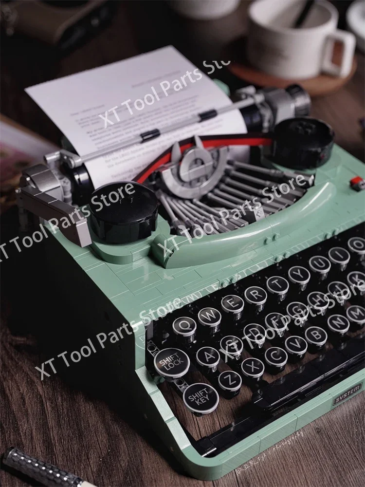 Chinese Building Block Retro Typewriter 21327 Yile Adult High Difficult Puzzle Puzzle Toy Gift for Boys and Girls