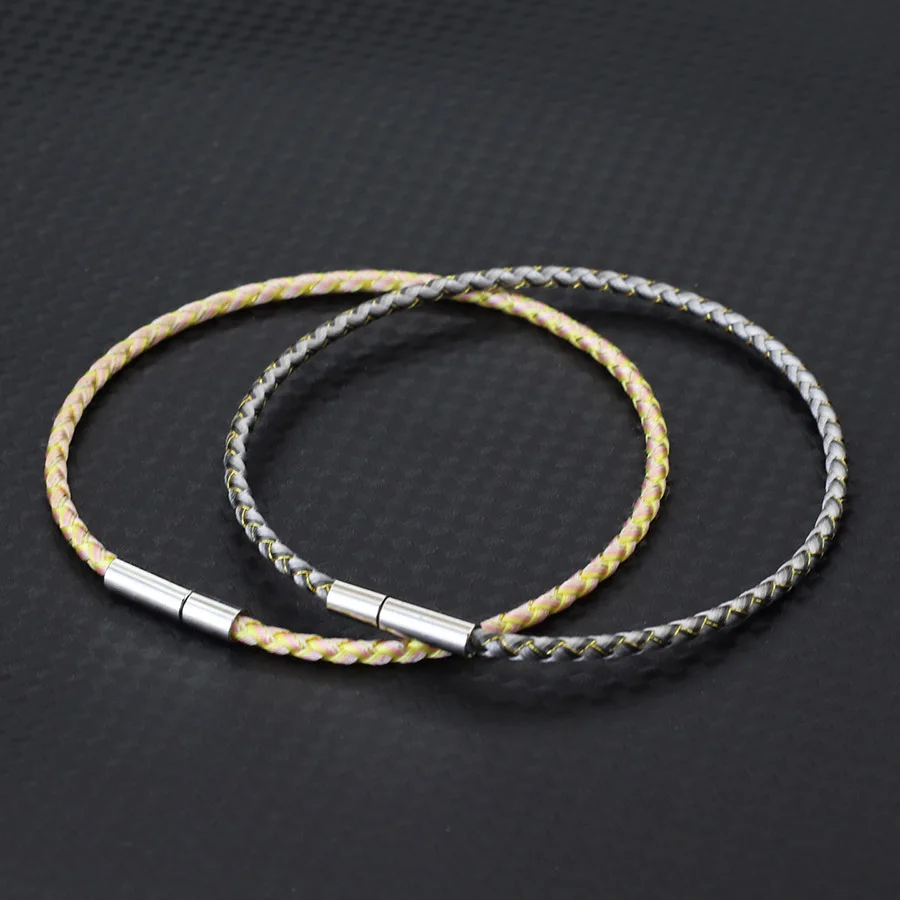 Minimalist Handmade Thin Rope Bracelet Women 7 Colors Weaven Ethnic Cord Luck Braslet Silvery Buckle Leisure Couple Accessories