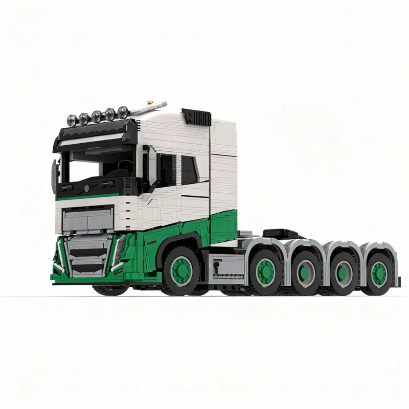 3648pcs MOC Vovo FH16 10X4 Truck（tractor）green Technical Model Building Blocks Construction Christmas Gift Toys Craft Brick