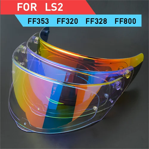 Viseras para casco de motocicleta LS2 FF320 Stream FF353 Rapid FF328 FF800, reemplazo Original de lente Extra, negro, iridio y plata