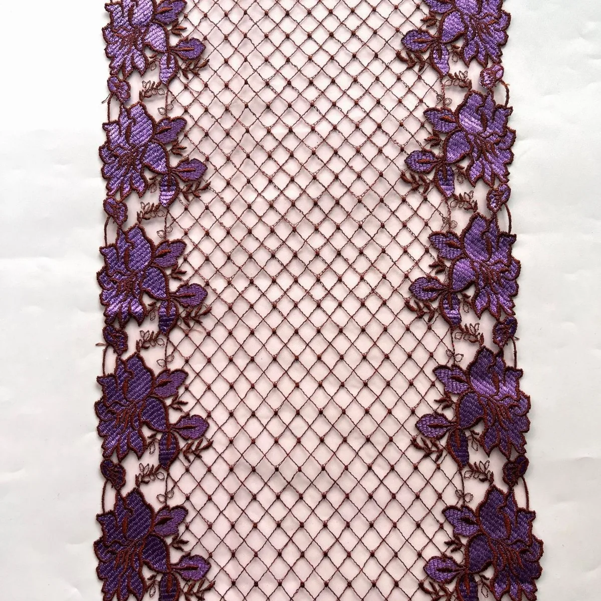 

20 Yards Bilateral Embroidery Lace Trim IDY Lingerie Sewing Fabrics Accessories Tulle Mesh Embroidered Lace for Bra Crafts