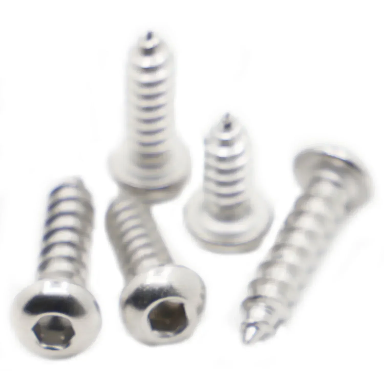 5-20 Stuks 304 Rvs Pan Ronde Kop Inbussleutel Zelftappende Schroeven Hout Schroef M2 M2.5 m3 M4 M5 M6