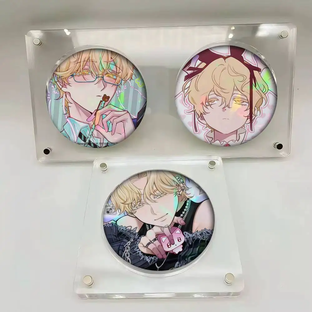 Anime A-lien Stage Luka Button New Brooches Soft Button Pin Funny Silly Gnarpy On A Skateboard Meme Badge Gamer Collection Gifts