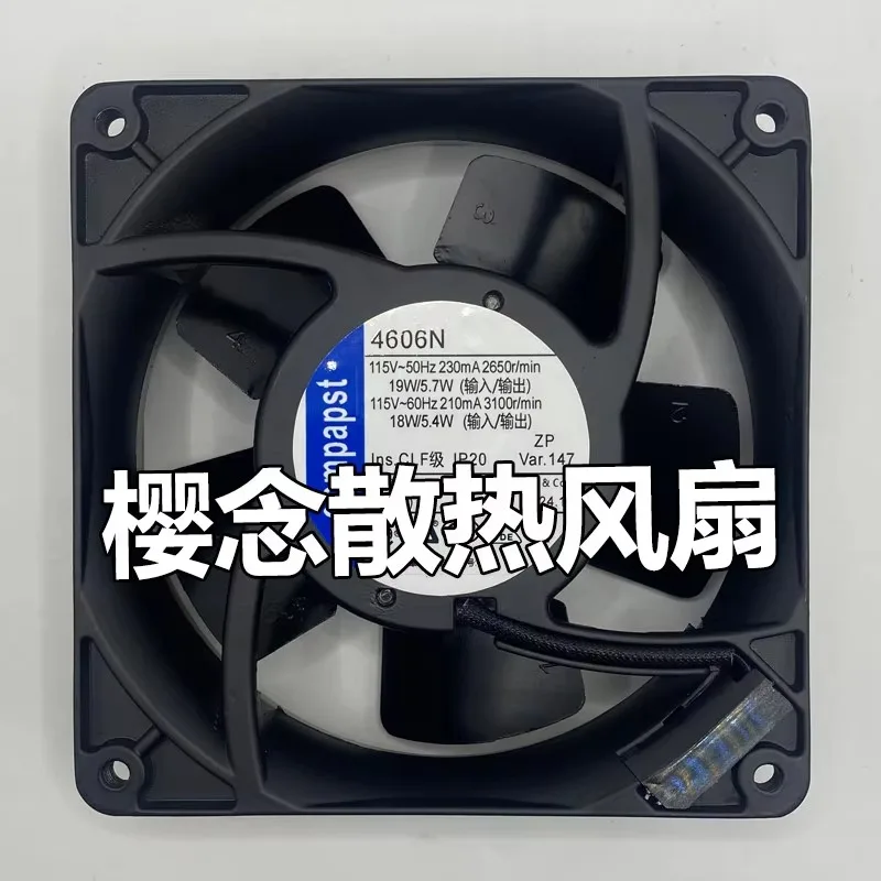 

ebmpapst 4606N 115V 19W 18W 12038 12CM All-Metal High-Temperature Resistant Cooling Fan for Industrial Equipment