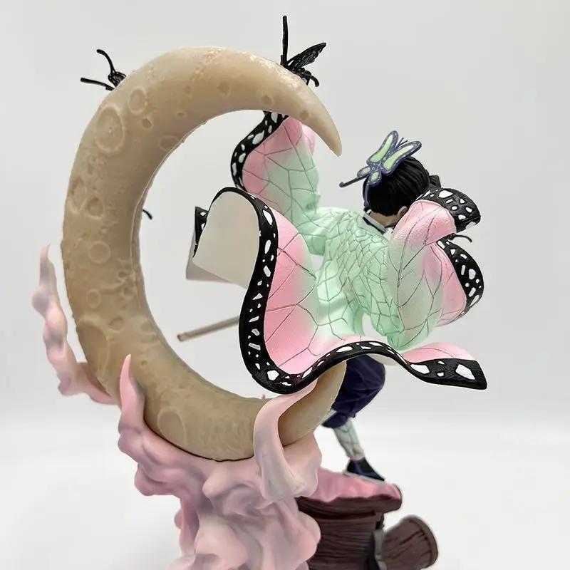 Figurine de dessin animé Demon Slayer: Kocho Shinobu, 28cm, modèle de Collection de statues, décoration de bureau, jouets d'ornement, cadeaux