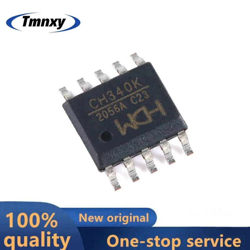 10PCS Original and Genuine CH340K ESSOP-10 USB Serial Port Chip