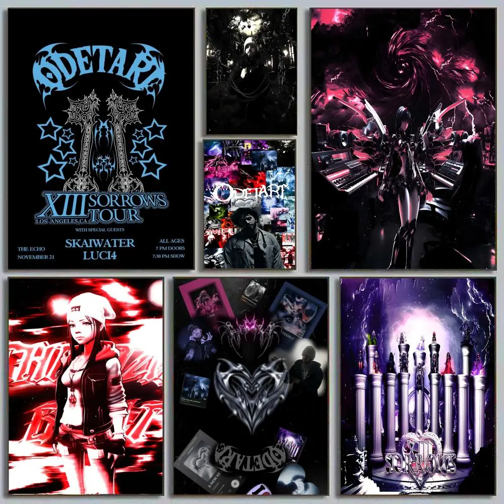 

Rapper O-Odetari Poster HD Art Sticky Wall Waterproof Home Living Room Bedroom Bar Aesthetic Decoration