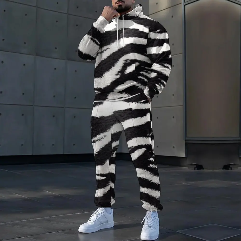 

2025 European and American New Trend Casual Loose Wearing Hat Men's Sweater Men's Suit