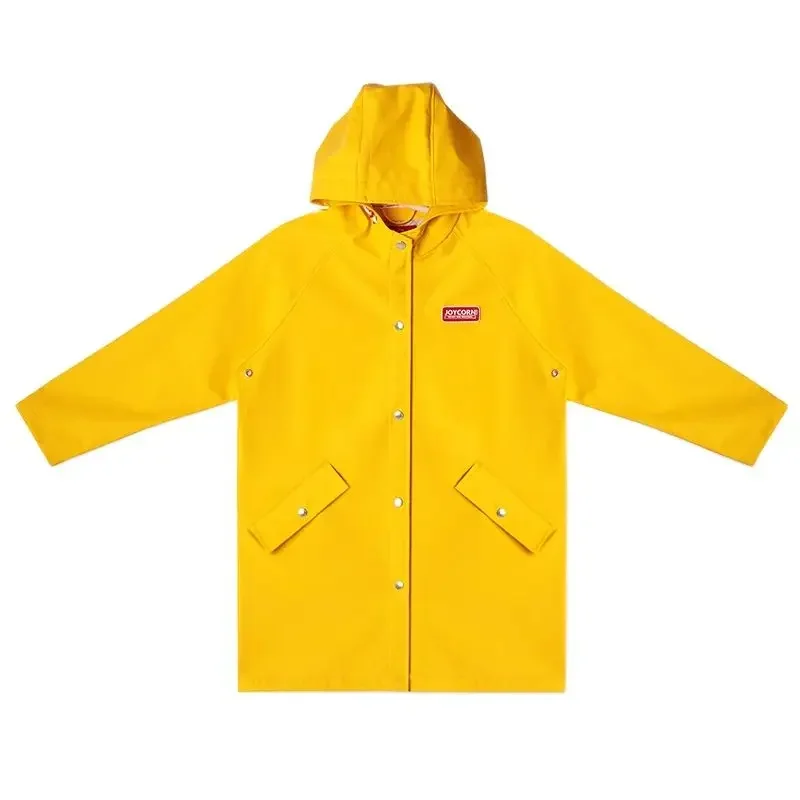 

Girls Kids Rain Coat School Outdoor Yellow Raincoat Children Waterproof Jacket Windbreaker Poncho Trench Coat Hood Impermeable