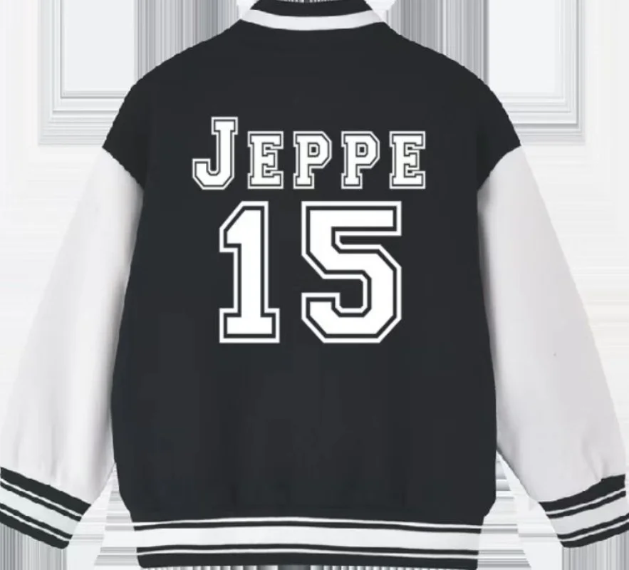 

Personalized Unisex Baseball Style Kids Varsity Jacket, Custom Letterman Name & Number College Football Jacket for Boy or Girl