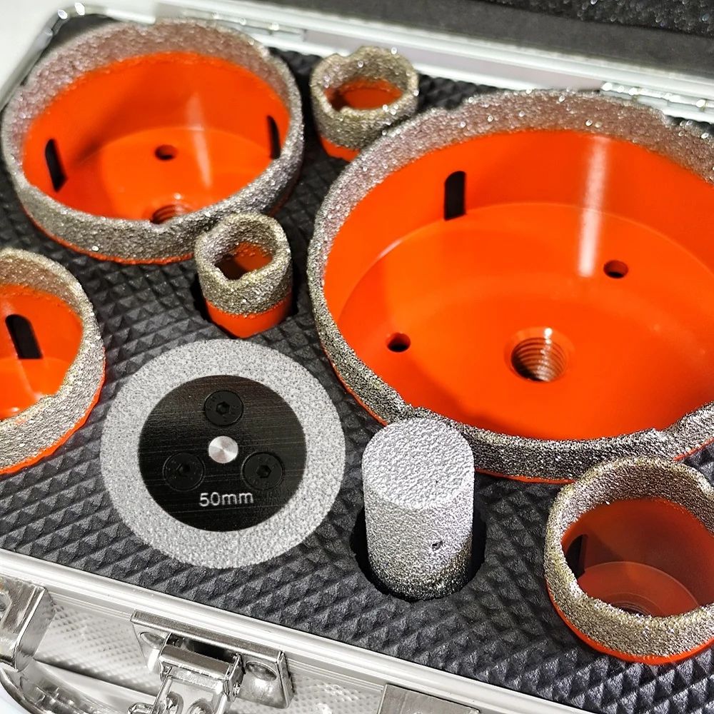 8/9Pcs M14 Diamond Drilling Bit Kit 20-100mm Milling Bit Saw Blade Tile Ceramic Marble Granite Hole Saw Drilling Cutting Tools view 3